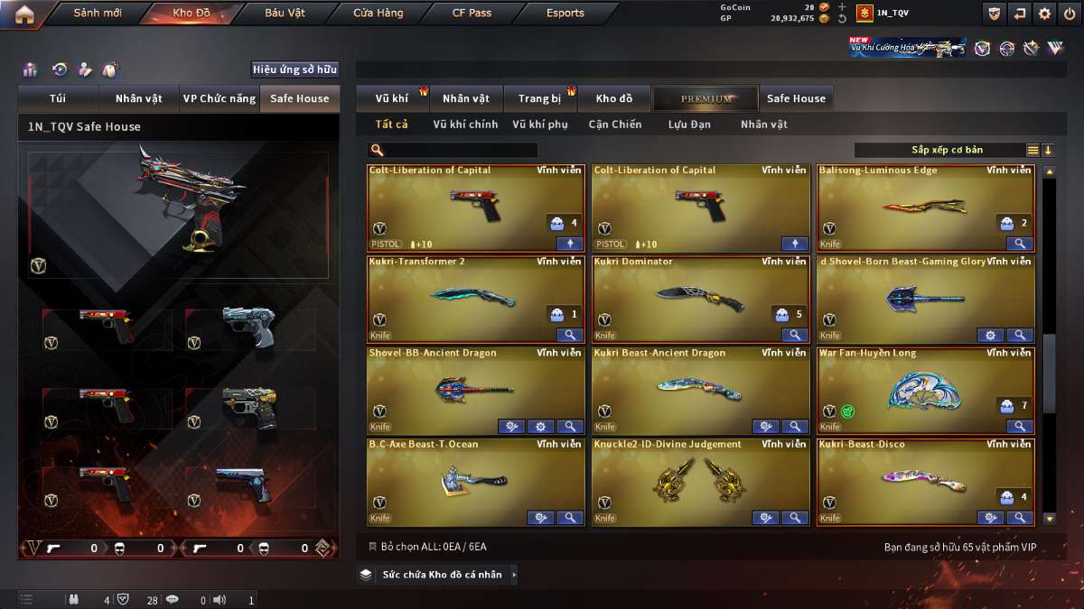 shop acc cf uy tin gia re